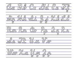 But these stroke doesn't join with the lower case. Cursive Alphabet Upper And Lower 35 Images Cursive Writing Laminated 76cm X 52cm Promoni S Uppercase Lowercase Cursive Alphabet Charts In Pdf Mrs Barber S 3rd Grade Class Lower Cursive