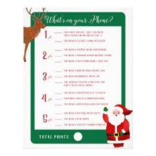 What S On Your Phone Christmas Party Game Flyer Zazzle Com In 2020 Christmas Party Games Fun Christmas Party Games Christmas Party Games For Groups