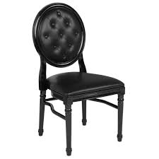 Flash Furniture Hercules Series 900 Lb Capacity King Louis Chair With Tufted Back Black Vinyl Seat And Black Frame Louis Chairs Furniture Vinyl Black Dining Chairs