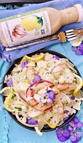 (we enjoyed some celery root in the salad in these photos.) the quick vinaigrette stars grainy mustard which is milder than plain dijon, some apple cider vinegar and a touch of honey for sweetness. Grilled Garlic Lemon Nectarines Jicama Fennel Slaw At Home With Rebecka