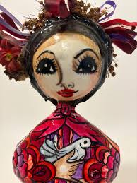 Abelardo Ruiz Papier Mache Mexican Folk Art Doll
