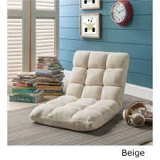 loungie microplush recliner gaming chair adjustable floor mat furniture floor chair room