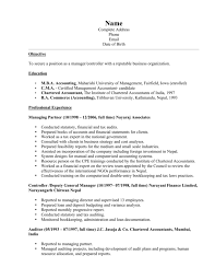 Sample of cv for job application in nepal. Resume Example Template Maharishi University Of Management