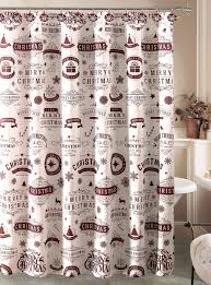 Beatrice Home For Christmas Holiday Shower Curtain And 12 Shower Hooks Bathroom Set Holiday Shower Curtains Bathroom Sets Curtains Living Room