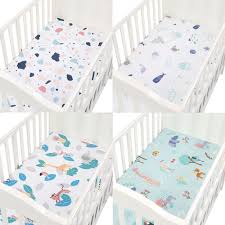 100 Cotton Baby Fitted Sheet Cartoon Crib Mattress Protector Baby Bed Sheet Soft Newborn Bed Sheet Cover For Crib Size 8944cm