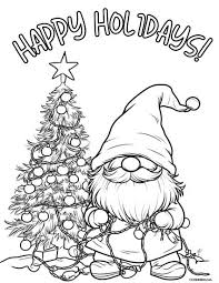 coloring page for christmas and print