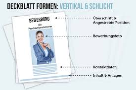 Sie können dieses bild kostenlos herunterladen und speichern. Deckblatt Bewerbung Vorlagen Tipps Zum Inhalt Vorteile