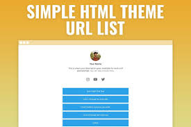Linky Easy Url List Html Template In 2020 Css Templates Templates Html Templates