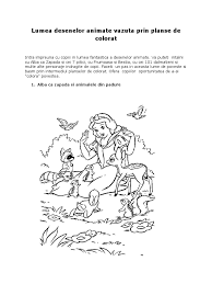 Snow white and the seven dwarfs. Personaje Din Desene Animate Planse Pentru Colorat