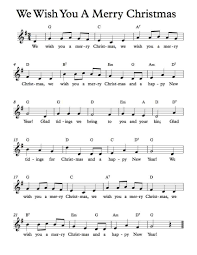 Free Lead Sheet We Wish You A Merry Christmas Flute Sheet Music Trumpet Sheet Music Clarinet Sheet Music