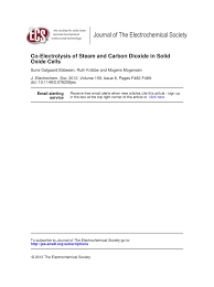 In our carbon monoxide detector guide you'll find everything you need to know about the best co detectors 2018 plus some handy information! Pdf Co Electrolysis Of Steam And Carbon Dioxide In Solid Oxide Cells