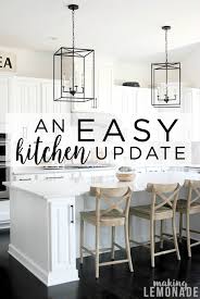 If your cabinets don't go all the way to ceiling, a great way to update the look is to close off the area above the cabinets. An Easy Kitchen Update That Makes A Huge Difference Making Lemonade