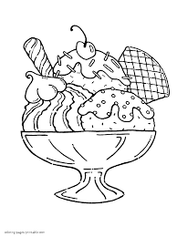 While you can head to the store and pick up a pint of your favorite flavor, it doesn't hold a candle to whipping up a batch of creamy goodness at home. A Large Portion Of Ice Cream Coloring Page Coloring Pages Printable Com