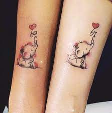 Elephant Couple Tattoo Baby Elephant Tattoo Tattoos Couple Tattoos