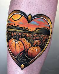 pumpkin patch heart tattoo tattoo ideas and inspiration tattoos pumpkin tattoo glyph tattoo