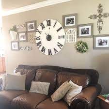 39 Gorgeous Wall Clock Decoration For Your Small Living Room Wall Decor Living Room Farm House Living Room Room Wall Decor