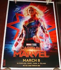 Got inspired by yesterday's trailer to draw captain marvel oc. Captain Marvel 2019 Original Ds Poster Double Sided Ebay