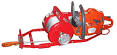 Traino legna con verricello -