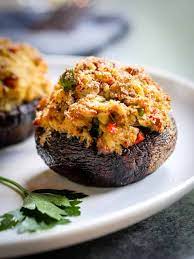 Crab Stuffed Portobello Mushrooms Recipe Crab Stuffed Portobello Mushrooms Stuffed Mushrooms Crab Stuffed Mushrooms