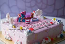 Ini antara kek hari jadi yang mungkin buat ada orang tak sanggup nak makan. Kek Birthday Little Pony Yang Comel Prettysmallbakery