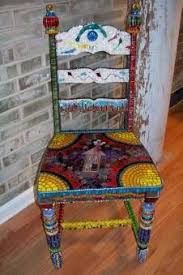 Image Result For Mosaiced Chairs Art Chair Mosaic Furniture Stained Glass Decor