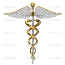 Golden Caduceus Medical Symbol Medical Symbols Medical Posters Medical Drawings