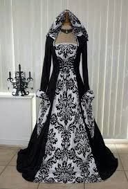 Black And White Renaissance Dress Medieval Medieval Dress Medieval Wedding Dress Vintage Dresses
