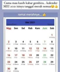 Apakah tgl 31 agustus 2021 libur? Tahu Gak Ternyata Mei 2021 Banyak Tanggal Merah Portal Sulut
