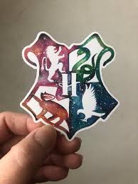 Hogwarts Crest Vinyl Sticker Harry Potter Laptop Sticker Water Resistant Sticker Www Thepaint Harry Potter Wallpaper Harry Potter Tattoos Harry Potter Drawings