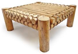 Rustic living's log oval coffee tables are so much more than just a coffee table. Square Log Raft Coffee Table Rustic Coffee Tables By Design Mix Furniture Houzz