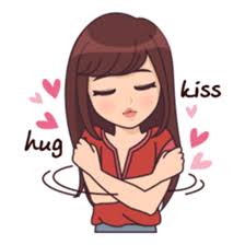 Cute Funny Lovely Couple Sticker For Those Who In Love Emoticons Animados Beijo Fofo Beijos E Abracos