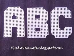 Plastic canvas lessons and tutorials. Plastic Canvas Alphabet Sugar Tart Crafts Pattern Review Eyeloveknots