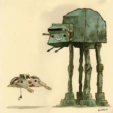 Scottlava Snow Walker Sculpture Resin And Highlandvalley In 2020 Star Wars Art Geek Art Star Wars