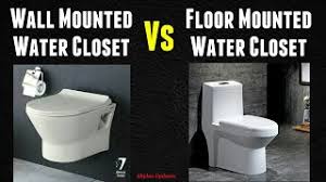 Current production kohler floor mounted vitreous china water closet bowls will withstand a vertical force up to 1,000 lbs. Wall Mounted Water Closet Vs Floor Mounted Water Closet P Trap Vs S Trap L Types Of Commodes Youtube