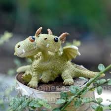 Miniature Dragons Hugging Fairy Garden Dragons Garden Fairies Figurines Fairy Figurines