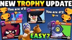 Each hero has a different weapon, super attack and star heroes can be obtained in various ways and have various types: Big Update Get 1000 Trophy Brawlers Star Points Easy New Trophy Gain System In Brawl Stars Youtube