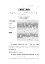 Cerita dari suhu gee13 (forum semprot.com). Pdf Tenaga Kerja Asing Yang Berhenti Sebelum Masa Kerja Berakhir