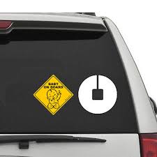 Buy Latest Design Baby On Board Sticker Sign 3 Pack Baby Board Baby Car Sticker Baby Car Decal Us Department Of Transportation Recommend Color Shape Kid Safety 5 By5 By Innovative Bay Online