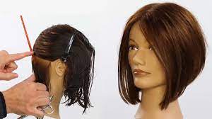 Everyone loves my post 5 easy diy ponytail haircuts. Basic A Line Triangular Bob Haircut Tutorial Youtube