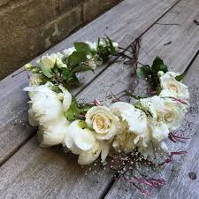 Floral Workshop White Flower Crown Bridal Floral Crown Flower Crown