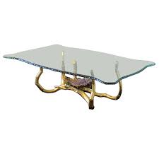 1stdibs Com Important Glass Gilded Metal And Amethyst Coffee Table