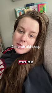 our littlest lady sleeping longer stretches AND rolling at 2 months ol...