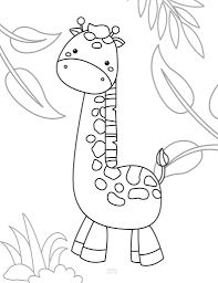 It encourages kids to slow down and focus on one specific task. Cute Giraffe Coloring Pages Free Printables Healthy And Lovin It