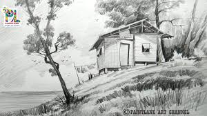 Check spelling or type a new query. How To Draw A Wooden House On Upland Scenery With Pencil Paintingtube