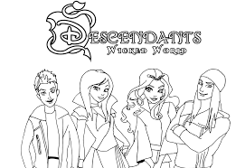 Free, printable coloring pages for adults that are not only fun but extremely relaxing. Descendants Coloring Pages Disney Characters Print For Free
