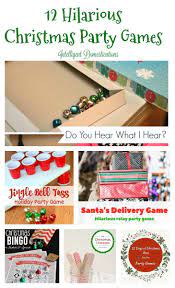 12 Hilarious Christmas Party Games Holiday Party Games Funny Christmas Party Games Fun Christmas Party Games