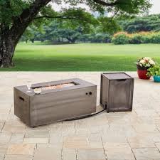 Outdoor round propane fire pit review. Better Homes And Gardens 42 Bennett Rectangular Propane Gas Fire Pit Walmart Com Walmart Com