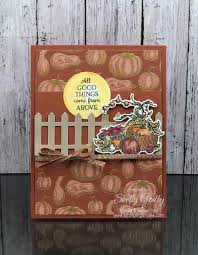 Wow your audience by making their card fall through a table and then reappear before their very eyes! Make Realistic Fall Greeting Cards With The Stampin Up Autumn Goodness