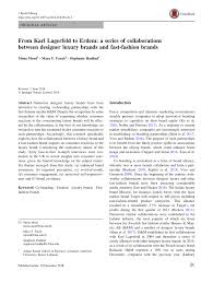 Still, a group of clothing startups is proving that fashion born in san francisco has its place, too. Pdf From Karl Lagerfeld To Erdem A Series Of Collaborations Between Designer Luxury Brands And Fast Fashion Brands