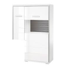 Highboard Kushiro Iii Hochglanz Weiss Grau Glastur Rechts Loftscape Jetzt Bestellen Unter Https Moebel Ladendirekt De W Schrank Hohe Kommode Loftscape